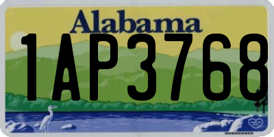 AL license plate 1AP3768