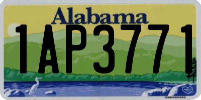 AL license plate 1AP3771
