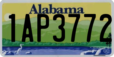 AL license plate 1AP3772