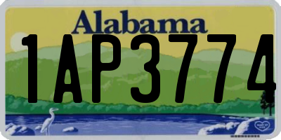 AL license plate 1AP3774