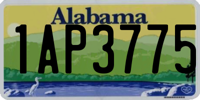 AL license plate 1AP3775
