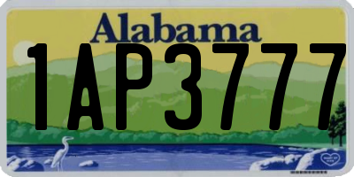 AL license plate 1AP3777