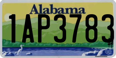 AL license plate 1AP3783