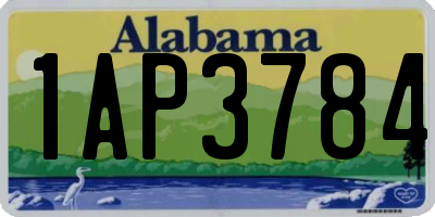 AL license plate 1AP3784
