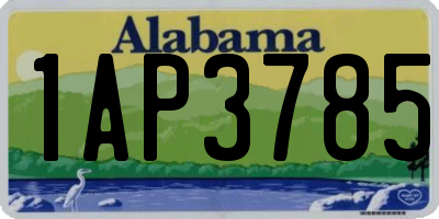 AL license plate 1AP3785