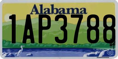 AL license plate 1AP3788