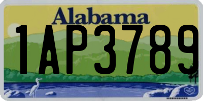 AL license plate 1AP3789