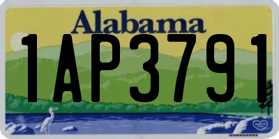 AL license plate 1AP3791