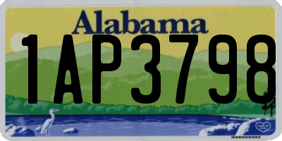 AL license plate 1AP3798