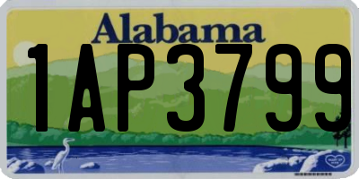 AL license plate 1AP3799