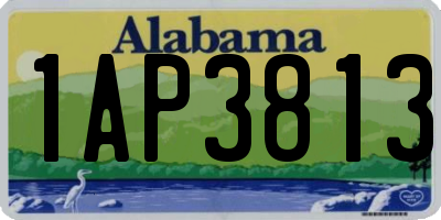 AL license plate 1AP3813