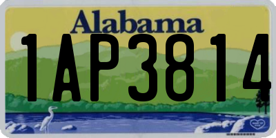 AL license plate 1AP3814