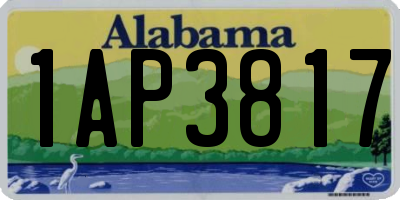 AL license plate 1AP3817