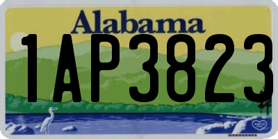 AL license plate 1AP3823