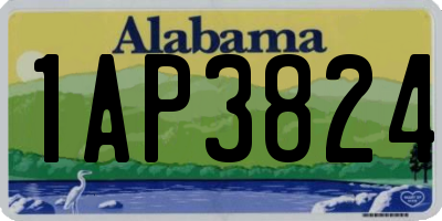 AL license plate 1AP3824