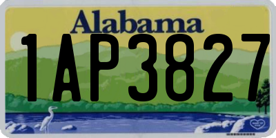 AL license plate 1AP3827