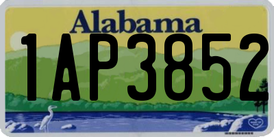 AL license plate 1AP3852