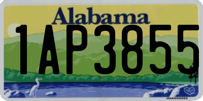 AL license plate 1AP3855