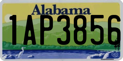 AL license plate 1AP3856