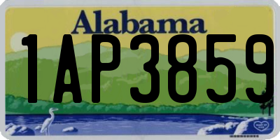 AL license plate 1AP3859