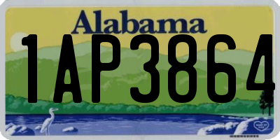 AL license plate 1AP3864