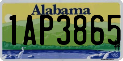 AL license plate 1AP3865