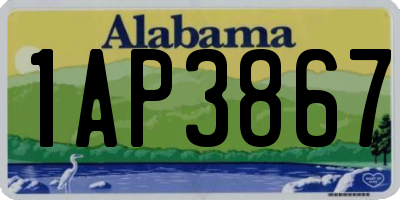 AL license plate 1AP3867