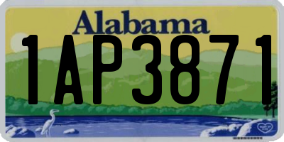 AL license plate 1AP3871