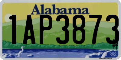 AL license plate 1AP3873