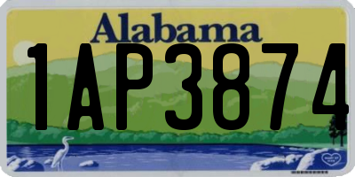 AL license plate 1AP3874