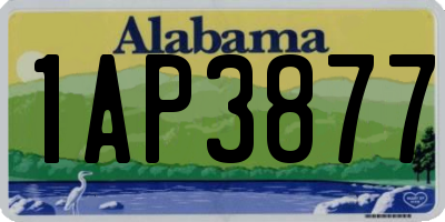 AL license plate 1AP3877