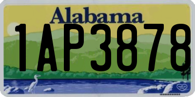 AL license plate 1AP3878