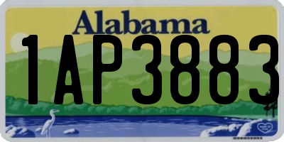 AL license plate 1AP3883