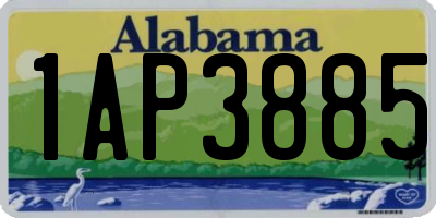 AL license plate 1AP3885