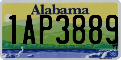 AL license plate 1AP3889