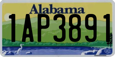 AL license plate 1AP3891