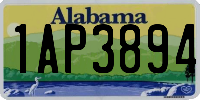 AL license plate 1AP3894