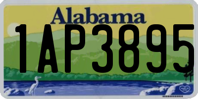 AL license plate 1AP3895