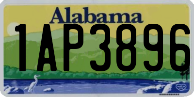 AL license plate 1AP3896