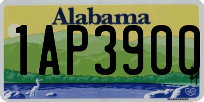 AL license plate 1AP3900