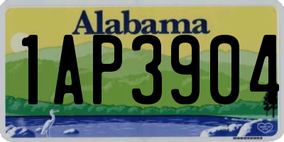 AL license plate 1AP3904