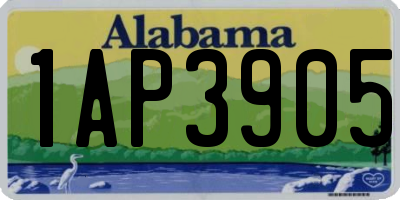 AL license plate 1AP3905