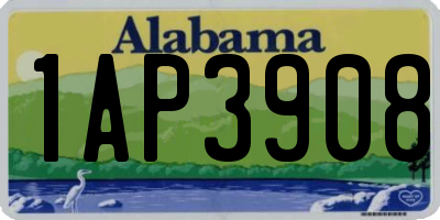 AL license plate 1AP3908