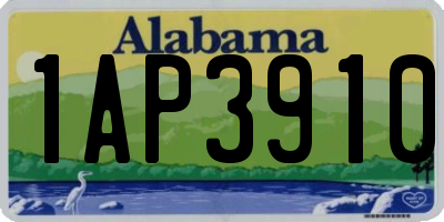 AL license plate 1AP3910