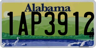AL license plate 1AP3912