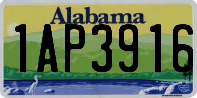 AL license plate 1AP3916
