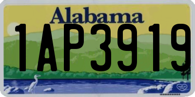 AL license plate 1AP3919