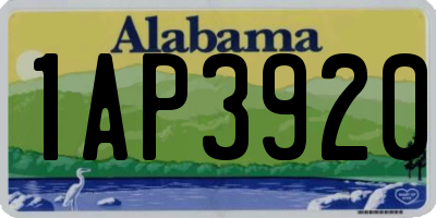 AL license plate 1AP3920