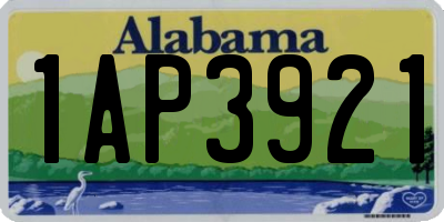 AL license plate 1AP3921