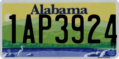 AL license plate 1AP3924